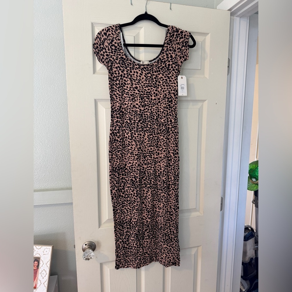 NWT billabong Leopard Print bodycon Dress sz S